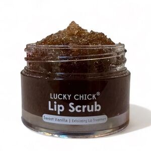 Lucky Chick Brown Sugar Lip Scrub - Sweet‎ Vanilla NEW FULL Size